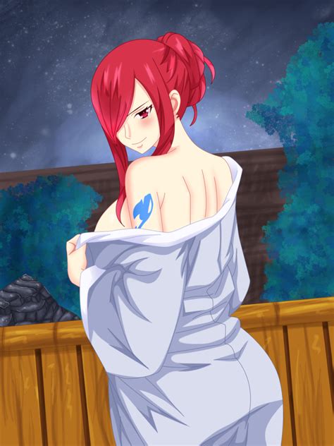 Hot Spring Erza Scarlet Sexy Hot Anime And Characters Fan Art 38834902 Fanpop