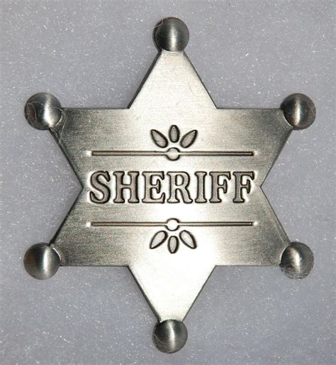 Us Marshal Sheriff Old West Replica Lawman Six Point Badge