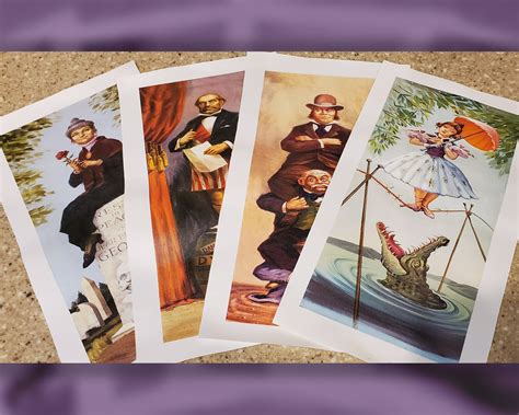Disney Haunted Mansion Stretching Portraits Canvas Prints Unframed By