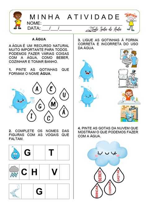 Atividade Utilidades Da Agua