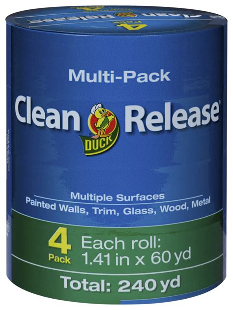 Duck Brand Clean Release Blue Painters Tape 1 25 Inch X 60 Yards