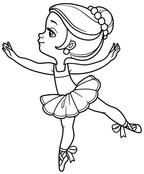 Desenhos Para Imprimir E Colorir Bailarina