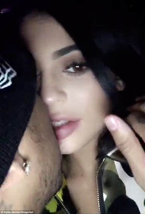 Kylie Jenner Groped By Tyga In Racy Snapchat Photo Daily Mail Online