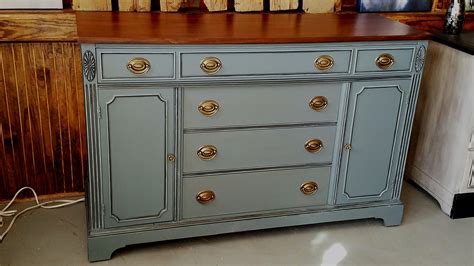 This Mahogany Buffet Was Restrained And Painted With Dixie Belle Paint