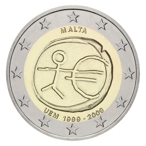 2009 €2 10th Anniversary Emu Commemorative Coin Malta £19 Ebay