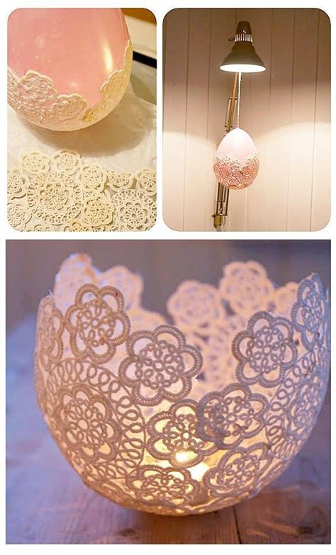 Diy Doily Candle Holder If You Want To See Other Vintage Doily Crafts