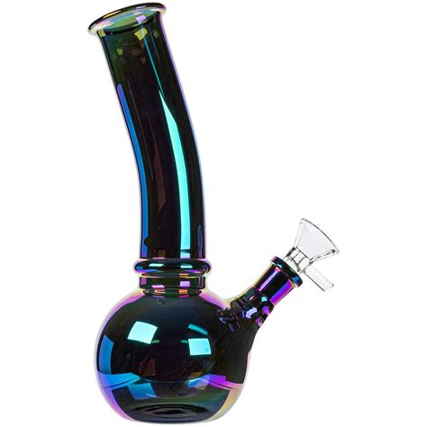 Hillside Glass 8 Iridescent Bubble Bong Glass Water Bongs