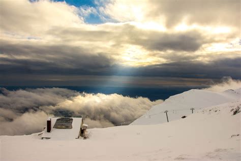 Free Images Snow Winter Cloud Sky Sunlight Mountain Range