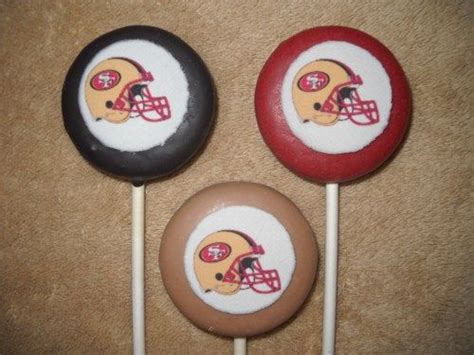1 Chocolate Nfl Football 49ers Edible Decal Oreo Lollipops Lollipop