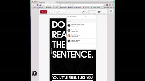 How To Send A Private Message On Pinterest Youtube