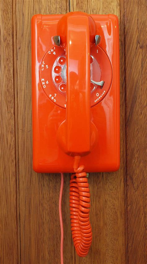 Rare Orange Stromberg Carlson Wall Phone Sromberg Carlson