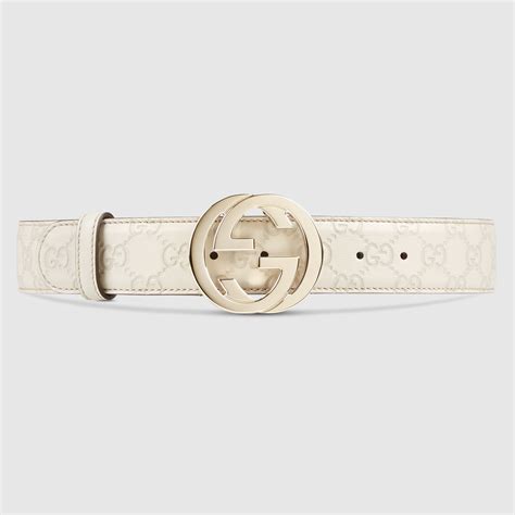 Guccissima Belt With Interlocking G Gucci Mens Casual 114876aa61g9022