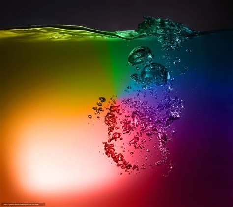 Descargar Gratis Agua Arco Iris Agua LÍquido Agua De Color Fondos De