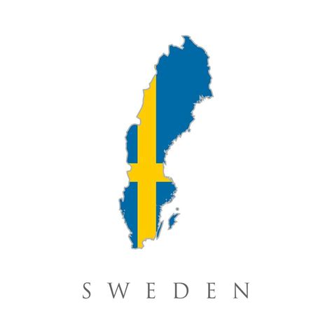 Mapa Y Bandera De Suecia Mapa De Suecia Bandera Nacional De Suecia