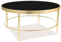 Kayoom beistelltisch kasimir 525 gold / schwarz, 40cm (l/t) x 40cm (b) x 60cm (h). Sofatisch Gold Schwarz - Beistelltisch rund blumentisch ...
