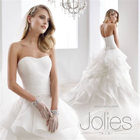 Dann nimm dir zeit und lass dich verzaubern von wunderschönen stoffen, spitzen, perlen und der liebe zum detail. Jolies Brautkleider Kollektion Brautmode-Glamour Ihr ...