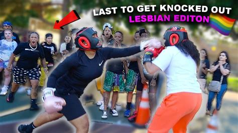 lesbian boxing match 🥊 😈 loser dates a guy youtube