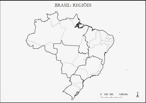 Desenhos De Mapa Do Brasil 6 Para Colorir E Imprimir PDMREA