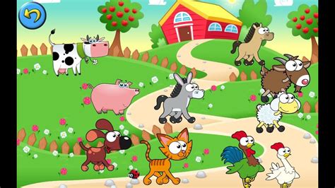 dibujos animados de granjas de animales, dibujos para niños - YouTube