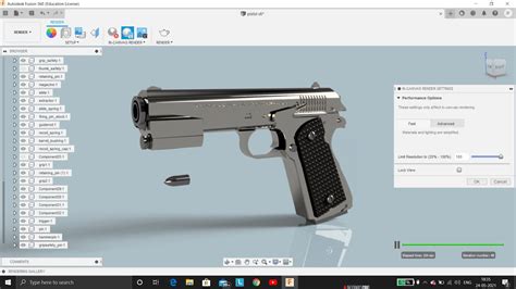 How To Animate In Fusion 360 Pistol Gun In Fusion 360 Youtube