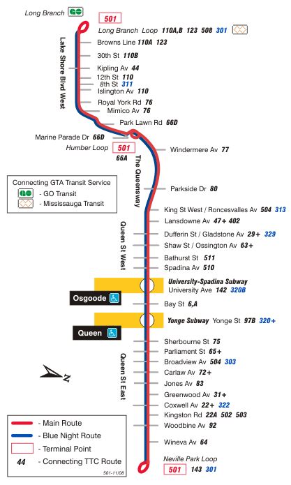 Ttc Streetcar Route Map