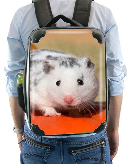 Sac à Dos Hamster Dalmatien Blanc Tacheté De Noir à Petits Prix