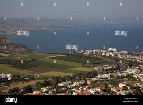 Aerial Photograph Of The City Of Tiberias On The Coast Of The Sea Of