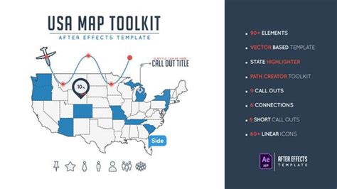 One of the best features of premiere pro is the ability to use templates. Usa Map Toolkit | Videohive 24569861 - Free Download