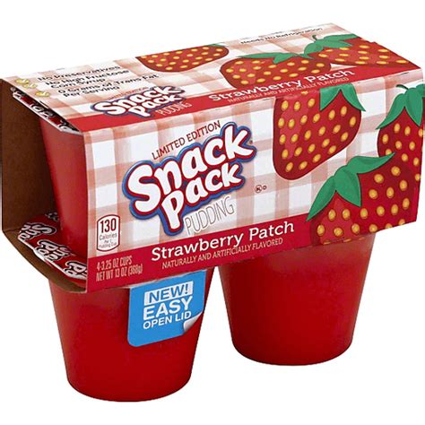 Snack Pack Pudding Strawberry Patch Shop Superlo Foods