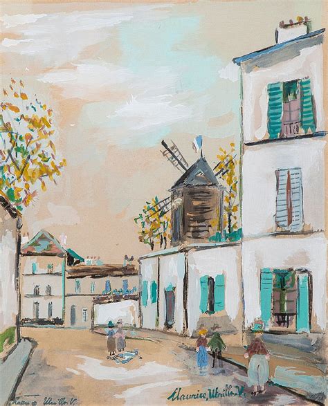 Sold Price Maurice Utrillo 1883 1955 La Petite Rue De Montmartre