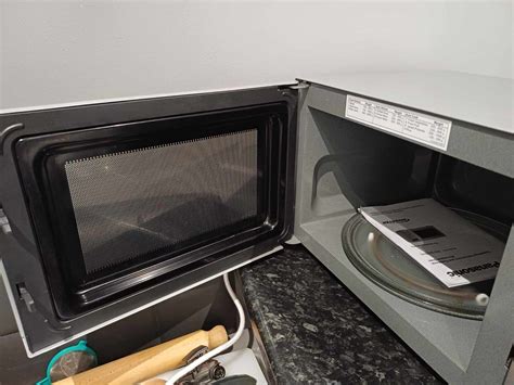 Panasonic 1000w Standard Microwave Nnsd27hs Ssteel Used Great