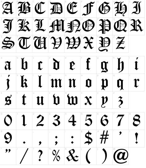 New Old English W00 Regular 4 70 Fonts Free Download Artofit