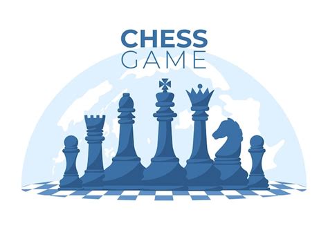 Premium Vector Chess Board Game Cartoon Illustration