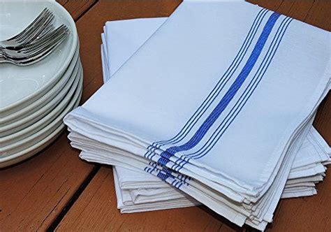 Entertain in style with these gorgeous painted chambray dinner napkins. Milliken Signature Stripe Polyester Blue & White Napkins ...