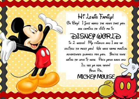 Disney Letter Template The Best Professional Template