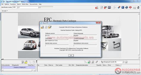 Maybe you would like to learn more about one of these? Mercedes-Benz EPC 10.2016 Full + Instruction + KG | Auto Repair Manual Forum - Heavy Equipment ...