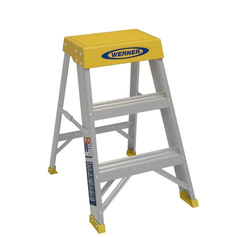 Werner 150b 2 Ft Aluminum Type 1a 300 Lb Load Capacity Step Ladder In