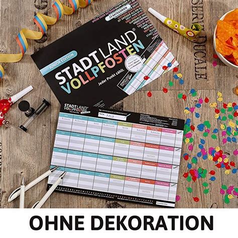Hier können sie gratis vorlagen für das quizspiel downloaden. DENKRIESEN Stadt Land Vollpfosten - Junior Edition, Stadt-Land-Fluss neu aufgelegt für Kinder ...