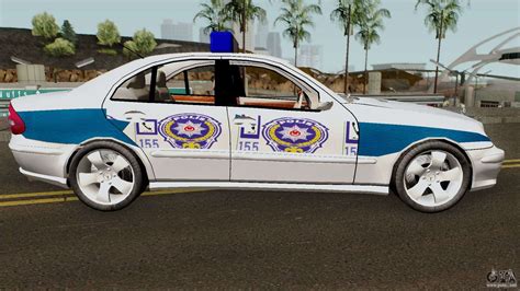 The cars of thepresident of germany and an international statesman (anyone knows what flag on the car? Mercedes Benz E500 Turkish Police Car San Fierro for GTA ...