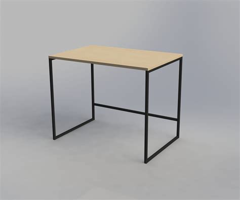 Minimalist Black Steel Desk : 6 Steps (with Pictures) - Instructables