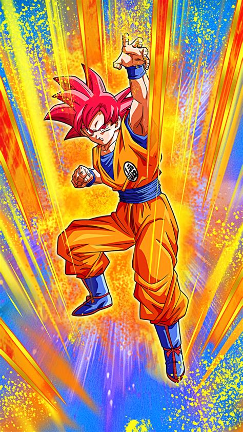 Becoming A God Super Saiyan God Goku Db Dokfanbattle Wiki Fandom