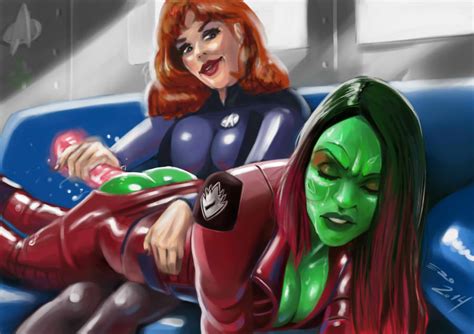 Gamora X Beverly Commission By Psicoero Hentai Foundry