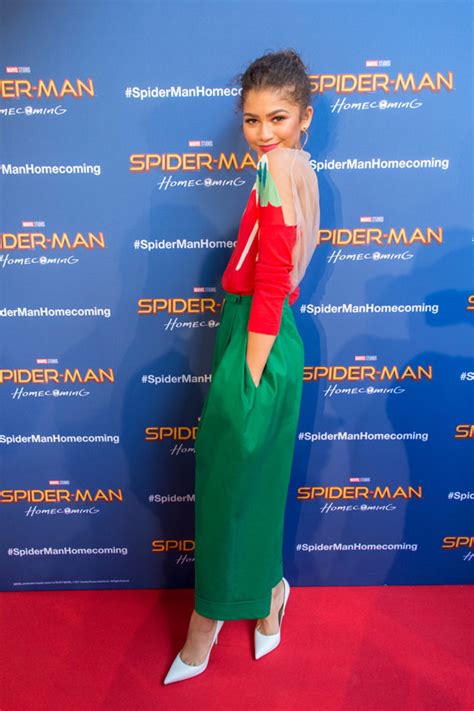 The two stars of the film spiderman: Tom Holland and Zendaya Coleman at the "Spider-Man ...