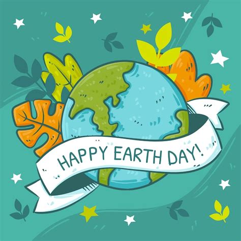 Free Vector Hand Drawn Earth Day Illustration
