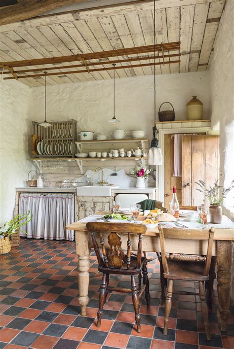 Take A Tour Around This Pretty Rustic Cottage Kitchen