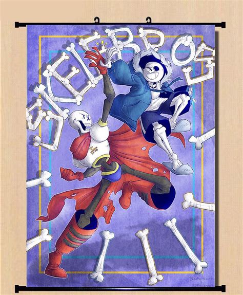 Game Anime Poster Undertale Sans Cool Wall Scroll Home Decor Birthday