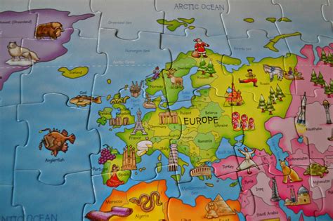Giant World Map Puzzle
