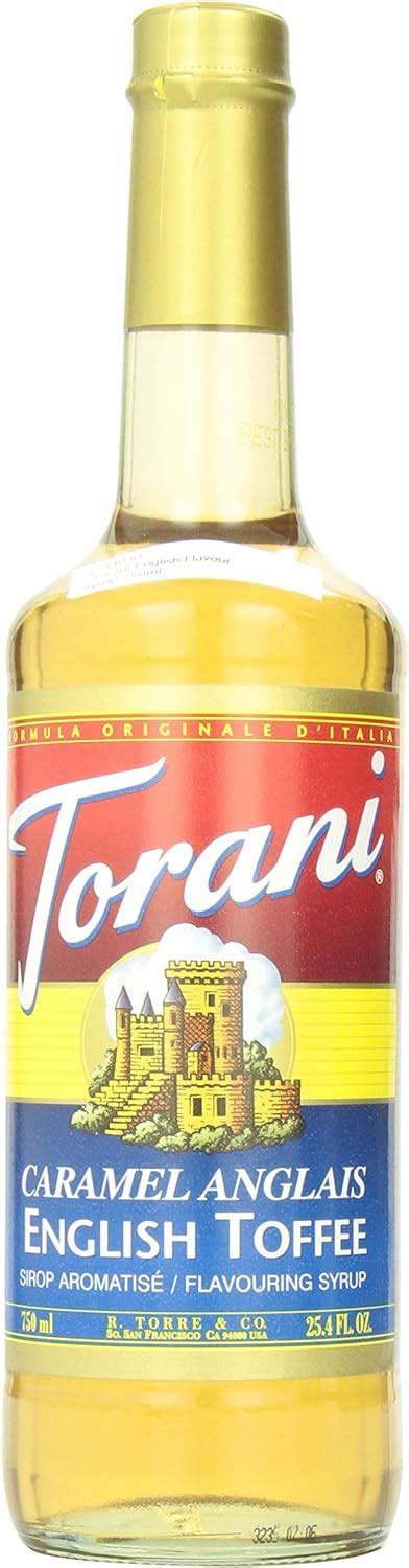 Torani English Toffee Flavour Syrup 750 Milliliter Amazonca Grocery