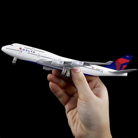 Buy Busyflies 1300 Scale Delta Boeing 747 Airplane Models Alloy Diecast Plane Model Online At
