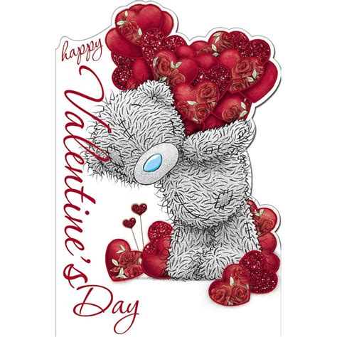 Tatty Teddy With Hearts Me To You Bear Valentines Day Card V01mf009